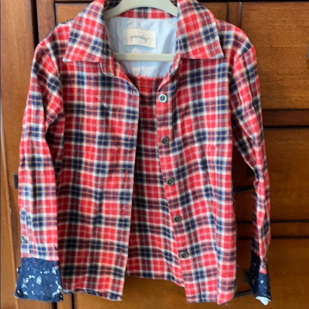 Persnickety flannel with beautiful details GUC